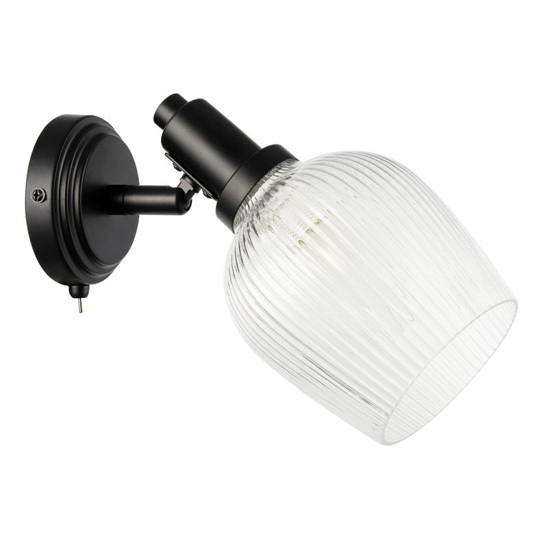 Armed Sconce, Matte Black