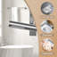Robinet de baignoire avec douche à main, robinet de baignoire à fixation au sol avec robinet mélangeur haut débit, système de robinet de douche sur pied, joint d'huile brossé rond à double poignée FF012