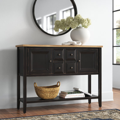 Bagwell 294.84cm Solid Wood Console Table