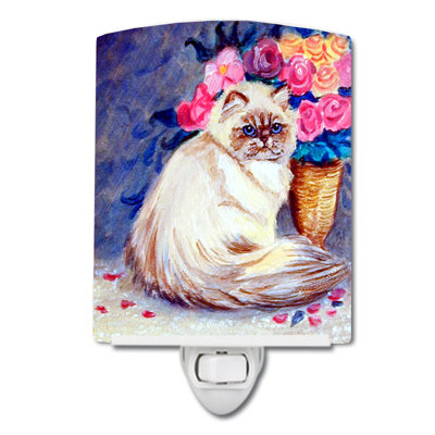 Persian Cat Ceramic Night Light