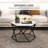 Hexagonal Coffee Table With High Gloss Effect Table Top