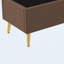 Banc de rangement capitonné capitonné pour la chambre et le vestibule, beige-2075480075