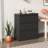 Locking 3 Drawer Filing Cabinet, Black Metal Exterior Lockable Cabinet For Professional Office-181221742