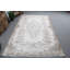 Tapis turc Oushak tissé à la main avec motifs floraux rétro, parfait pour les salons spacieux