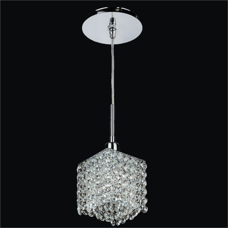 Luminaire suspendu carré 1 lumières Pakswith