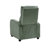 Modern Push Back Recliner Chair - Green Soft Corduroy Upholstered Comfortable Living Room Furniture with Solid Wood Frame, Contemporary Design-403592204
