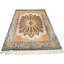 Tapis turc ivoire et bleu 5x7