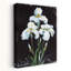 Contrasting Irises 1 Piece Wrapped Canvas Wall Art-1801902710