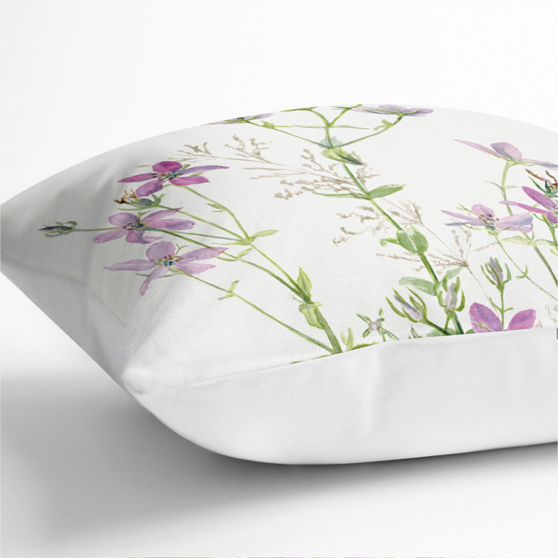 Square Throw Cushion, White, 40cm H x 40cm W x 15cm D