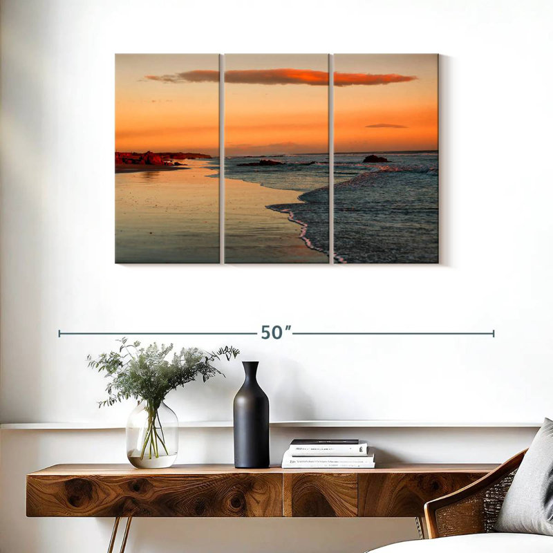 Gillard Leon Beach Sunset, 24" H x 38" W