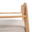 Fauteuil club en bois d'acacia avec coussin de siège Mallorca