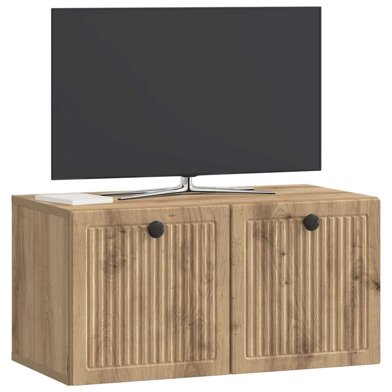 TV Stand, 30cm H x 59.5cm L x 31cm W, Artisan Oak