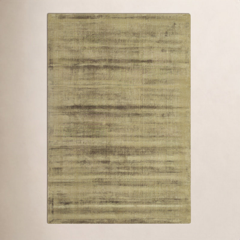 Tapis d'intérieur en viscose tissé à la main Fennel, Rectangle de 10 pi x 14 pi