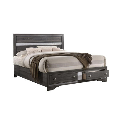Lit de rangement de style traditionnel en bois