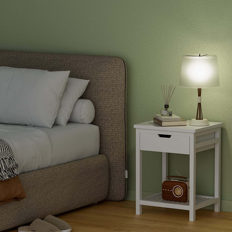 Mamet 15.75'' W Nightstand, White