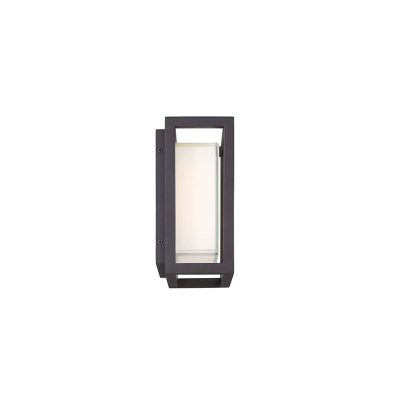 Framed LED Outdoor Flush Mount, Bronze