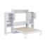 Grand lit escamotable avec bureau, coiffeuse et armoires-564922870