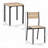 3-Piece Dining Table Set for 2 – Space Saving with Stools