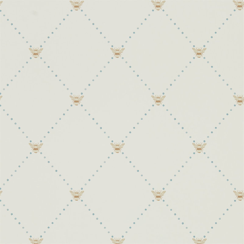 Nectar Wallpaper, Copper/Denim