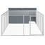 Niche pour chien en acier galvanisé anthracite Vidaxl