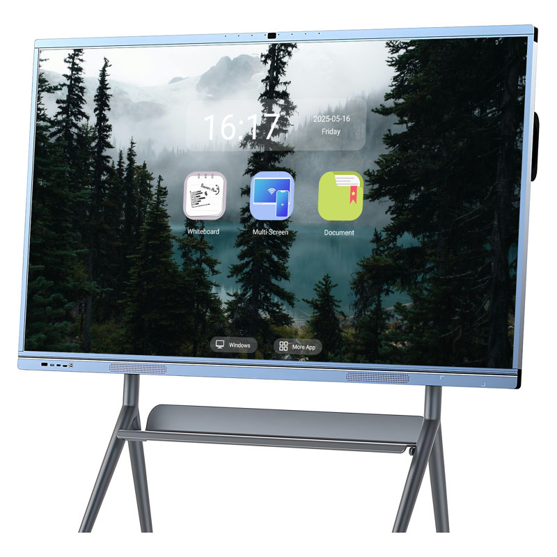 Tableau intelligent JYXCN, tableau blanc interactif à écran tactile tout-en-un, partage de nuage à double système pour un échange de données instantané, idéal pour les cours, les bureaux et les présentations