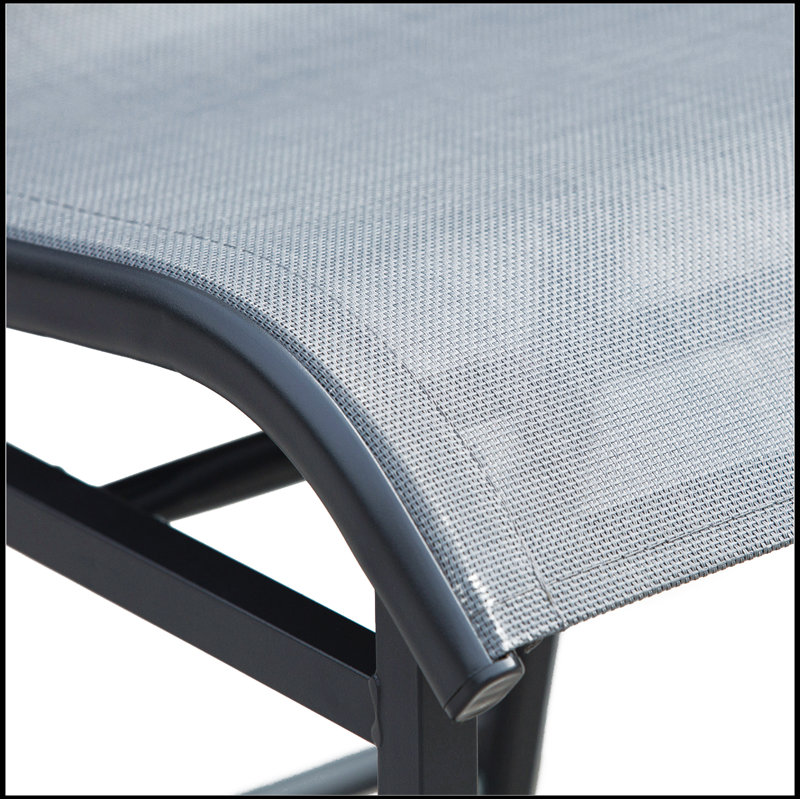 Ensemble de bistro extérieur 2 pièces pour 2 chaises de bar rondes Outsunny