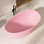 63 po X 38 po Baignoire de trempage autoportante en acrylique en rose mat avec drain en chrome poli-121903785