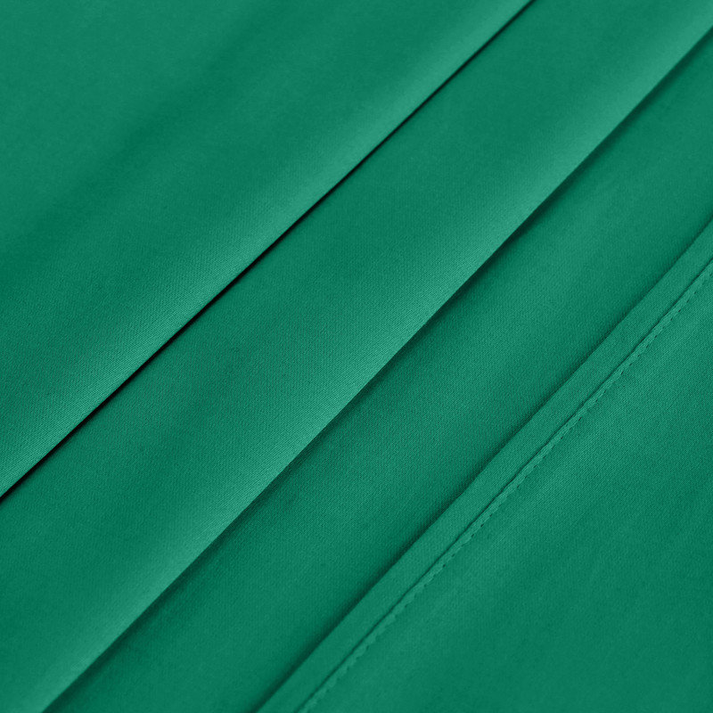 Egyptian Cotton 400 Thread Count Solid Deep Pocket Bed Sheet Set, Twin XL Sheet Set, Green