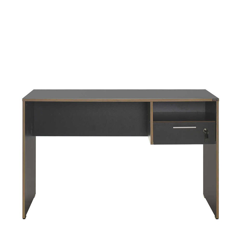 Bureau d'étude moderne avec option de fixation murale, 47,2 po x 29,5 po x 23,6 po | 100% panneau de particules enduit de mélamine, hauteur de tiroir de 5,5 pouces, plusieurs tablettes pour un rangement supplémentaire | Conception élégante et fonctionnelle pour le bureau à domicile