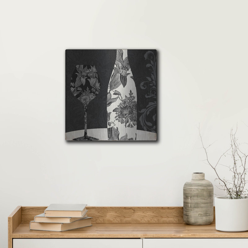 " Vin Elegant I " by Sasha, 12" H x 12" W