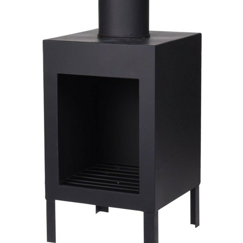 Alcario Square Steel Charcoal Smokeless Fire Pit