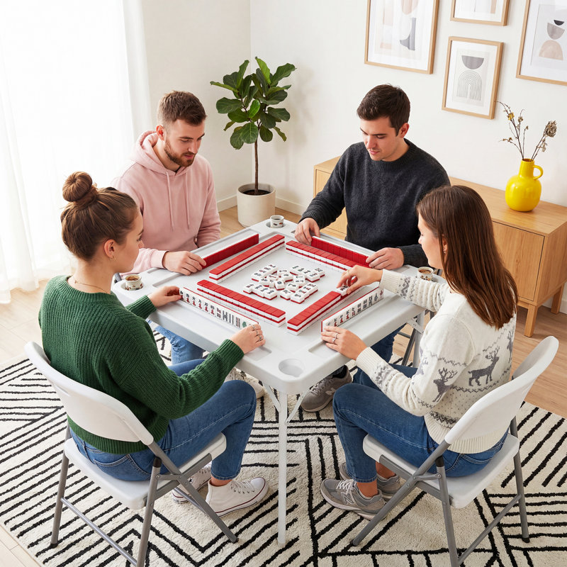 Table de jeu portative pliante 35 po Mahjong