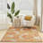 Pearletta Floral Polypropylene Indoor/Outdoor Area Rug in Orange/Coral-1943999454