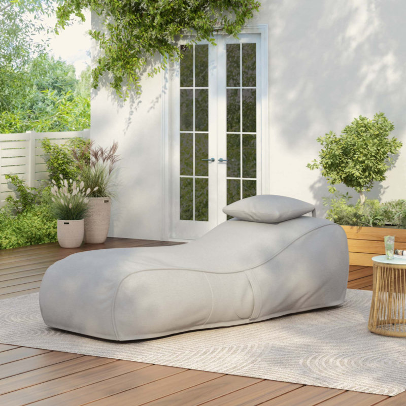 Fauteuil à billes Lemoore, Gris clair