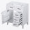 Meuble-lavabo de salle de bain sans lavabo, base d'armoire seulement, armoire de salle de bain avec tiroirs, structure solide