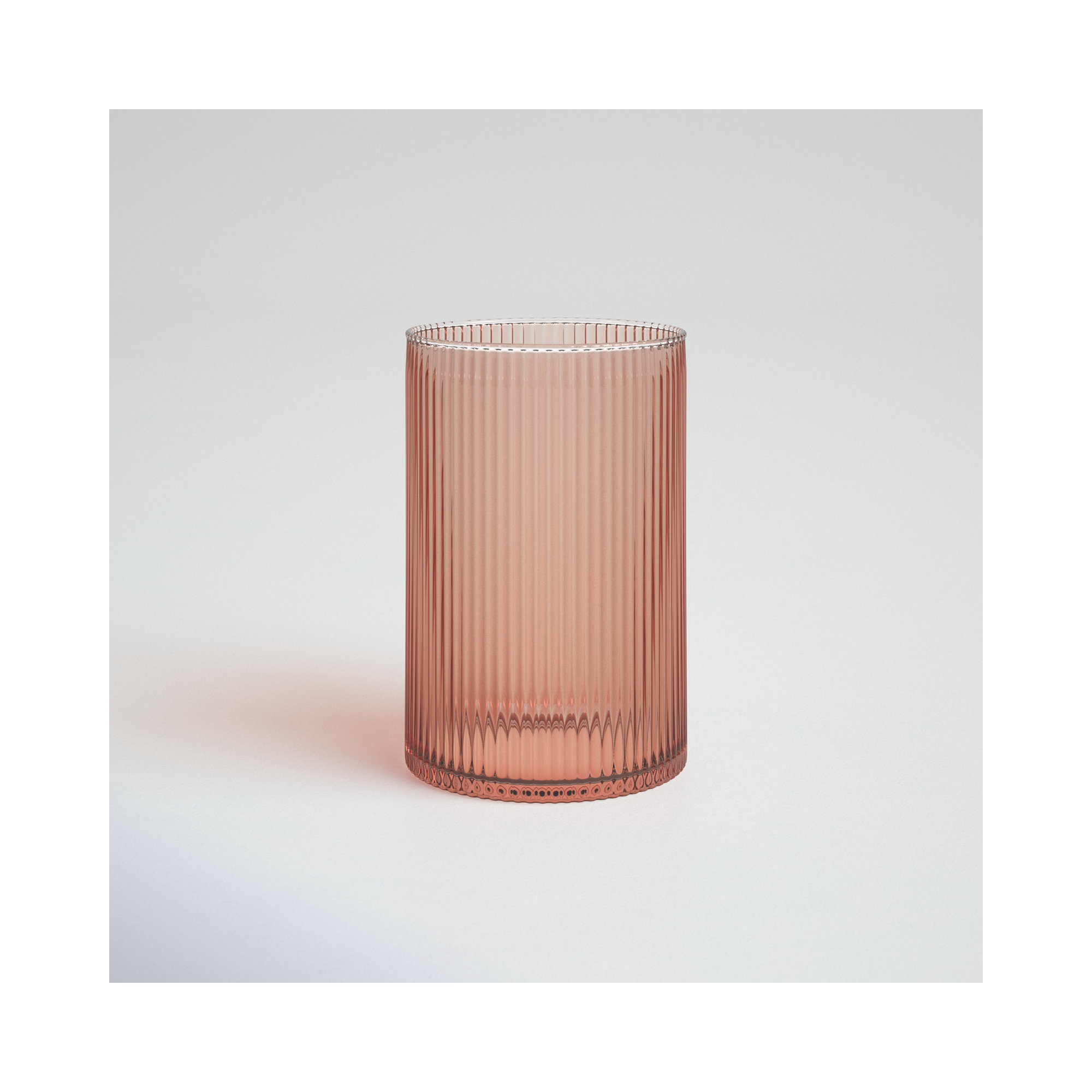 Brigida Handmade Glass Table Vase, 7.50" H x 4.75" W x 4.75" D