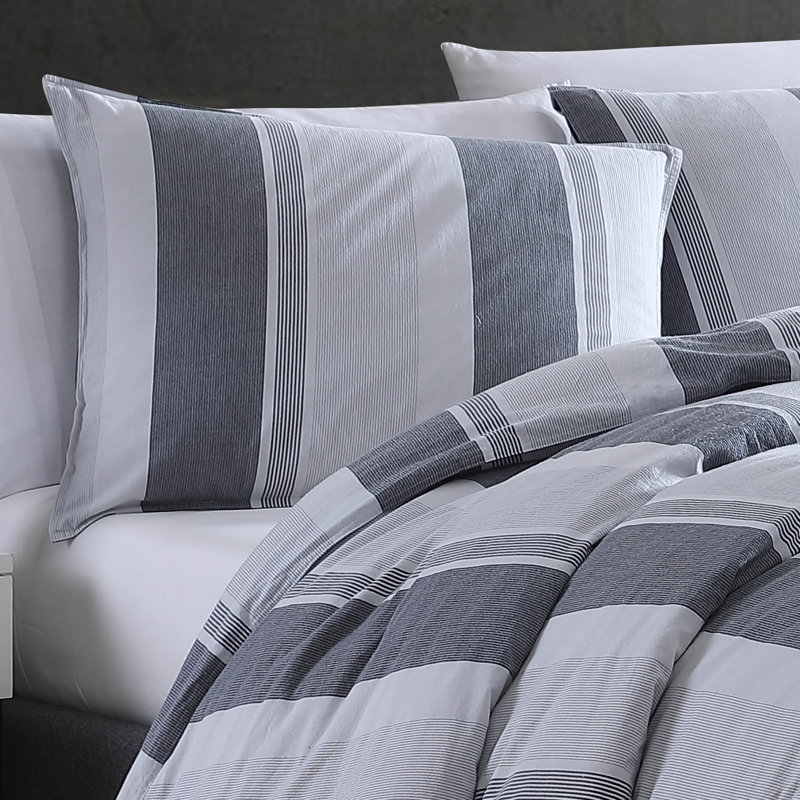  Vara Reversible Duvet Cover & Insert Set, Queen Comforter Cover + 2 Shams