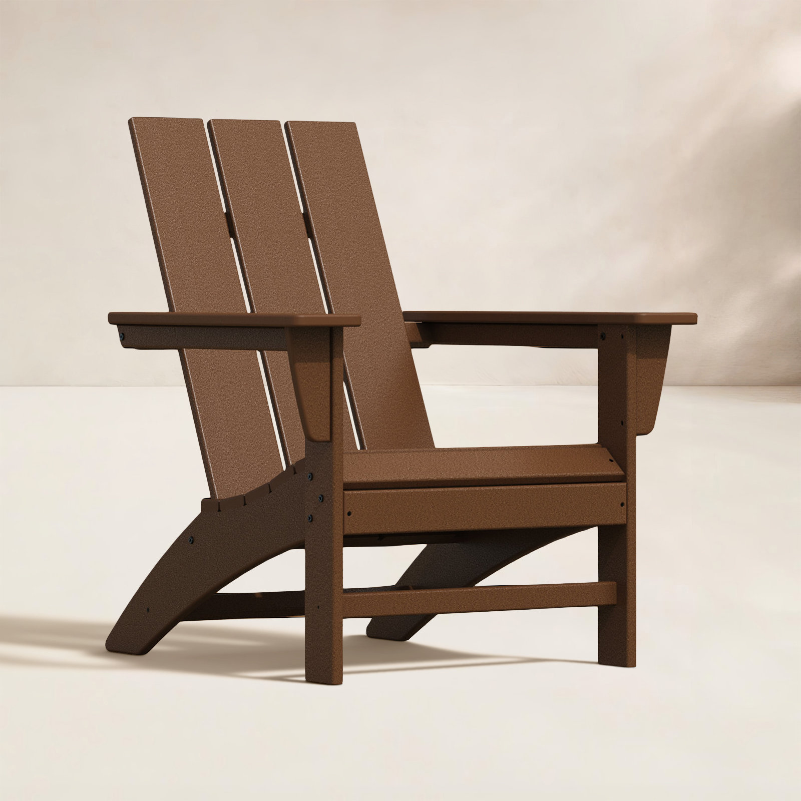 POLYWOOD® Modern Adirondack Chair, Teak