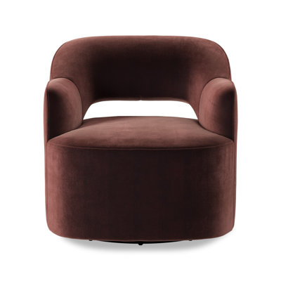 BLYTHE Swivel Armchair Chair with Ottoman