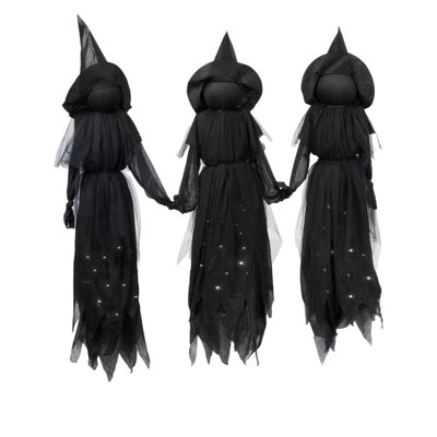 LED Lighted Witch Garden Stake