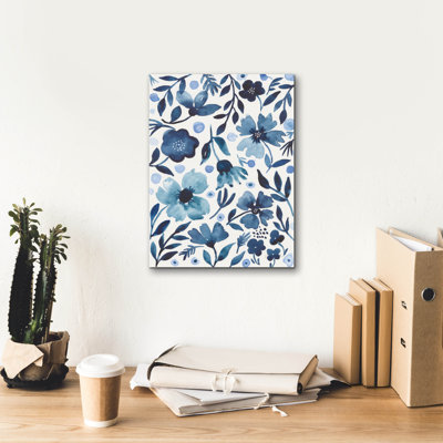  «Sunday Garden 1» par Cheryl Warrick, art mural sur toile, 12 po x 16 po