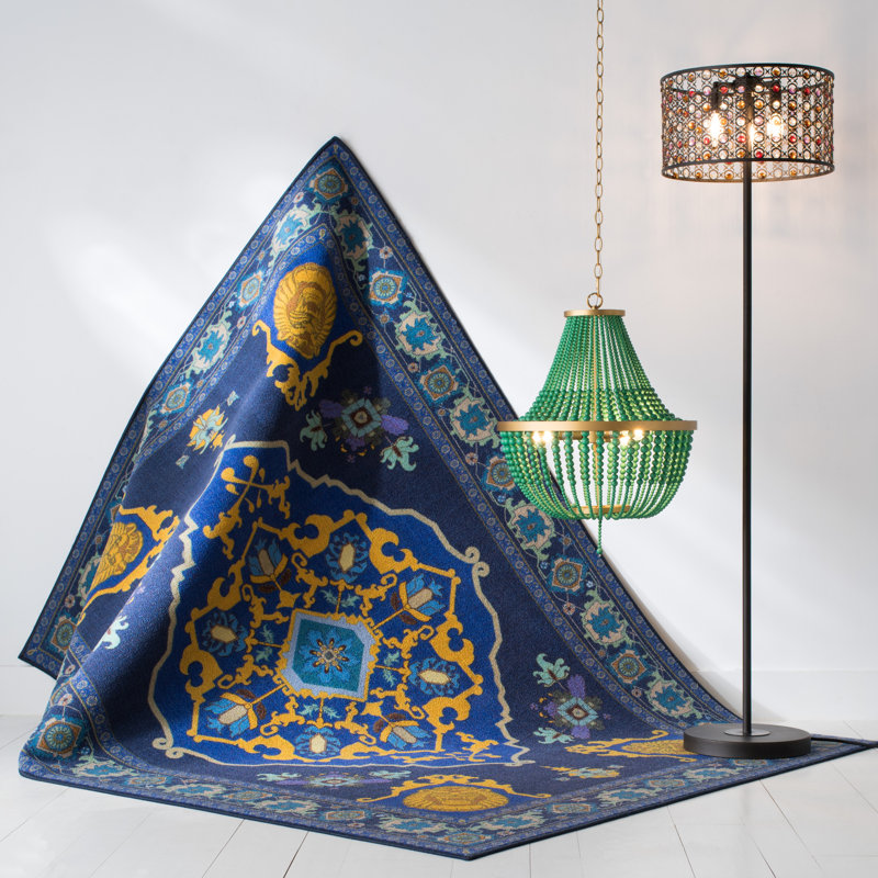 Lustre empire à 3 lumières avec accents perlés