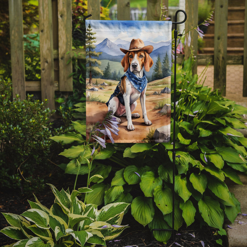 Drapeau Cowboy Welcome Garden, Foxhound anglais