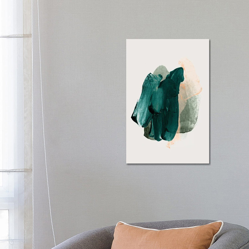 Emerald Green by LEEMO - Wrapped Canvas Gallery-Wrapped Canvas Giclée, 66.04 cm H x 45.72 cm W x 3.175 cm D