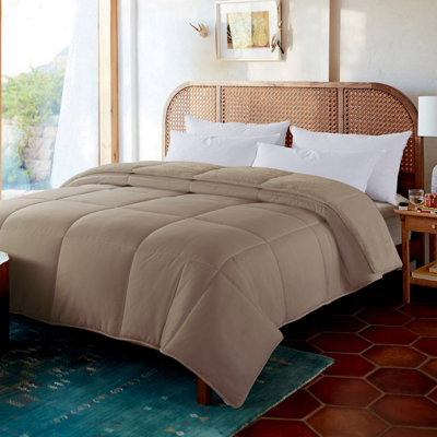 Cozy Down Alternative Reversible Comforter Box Stitch Comforter