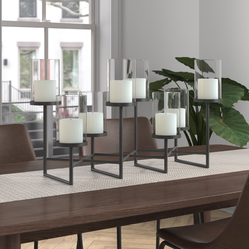 Candélabre de table en fer 16 po