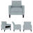 29.25'' Wide Modern Fabric Upholstered Accent Chair With Storage-920857178