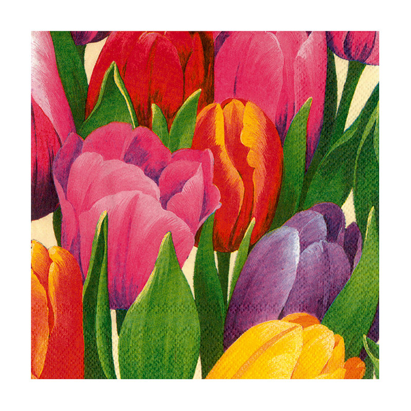 Serviettes jetables Tulip Time Cocktail