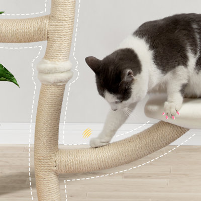 62.2'' H Eiladh Colorful Flower Cat Tree