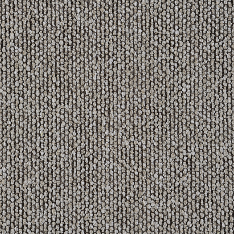 Canapé en chenille gris Glenda avec 3 coussins